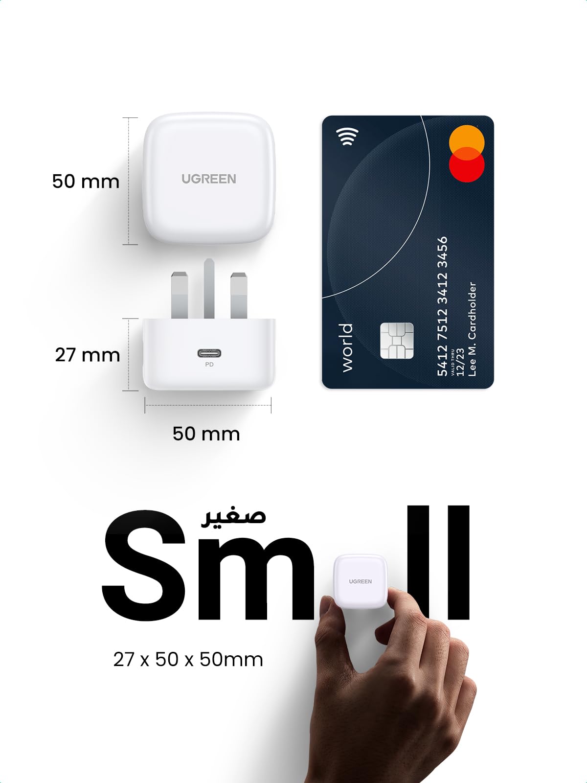UGREEN iPhone Charger Type C PD 20W Fast USB C Charger iPhone 15 Fast Charger Head Type-C Power Plug Universal Travel Adapter USB-C Plug for iPhone 16/16 Pro Max/16 Pro/16Plus/15/14/13/12,etc