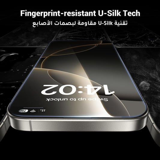 UGREEN iPhone 16 Pro Screen Protector 6.3''【9H+ Unbreakable Protection】【HD Ultra Clear】Military-Grade Tempered Glass Screen Protector Easy to Install Phone Screen Protector Fit for Most Cases