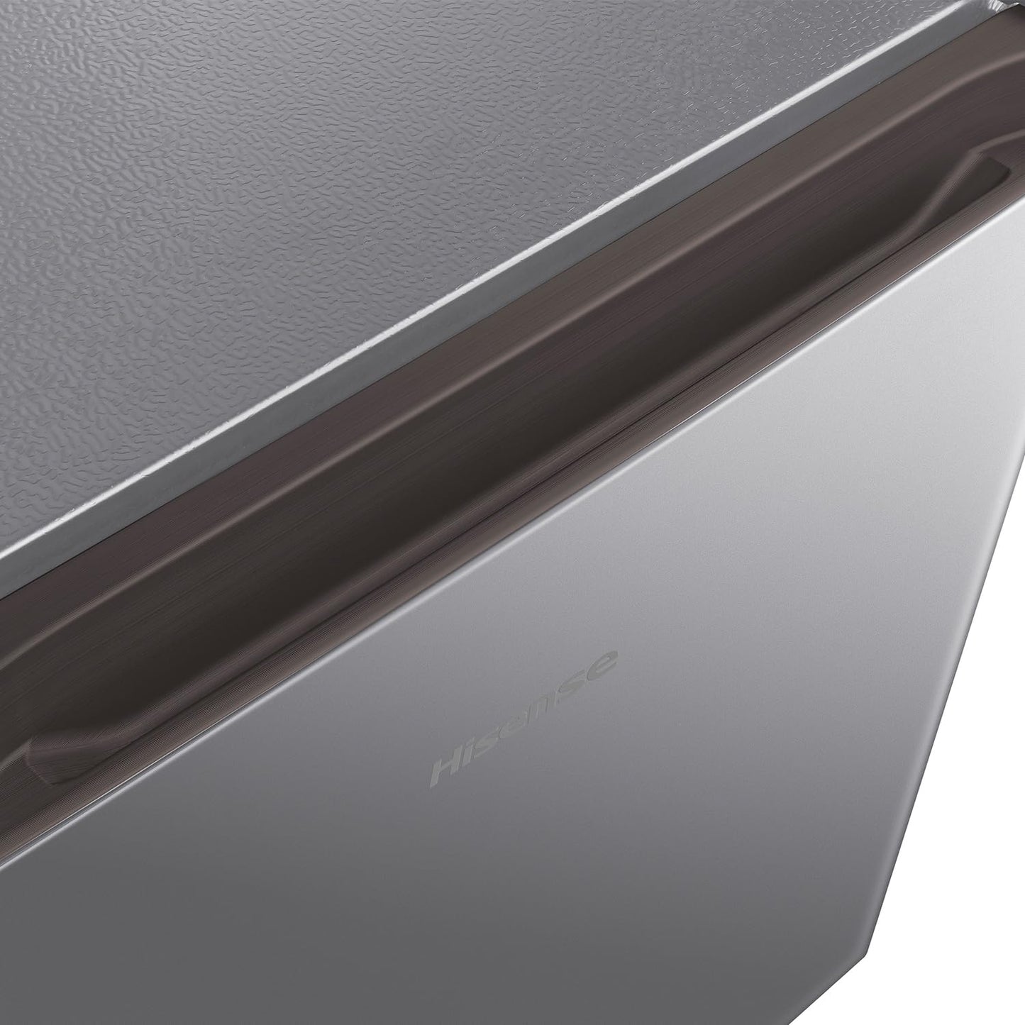 Hisense 60 Liter Compact Single Door Refrigerator, Silver - RR60D4ASU"Min 1 year manufacturer warranty"