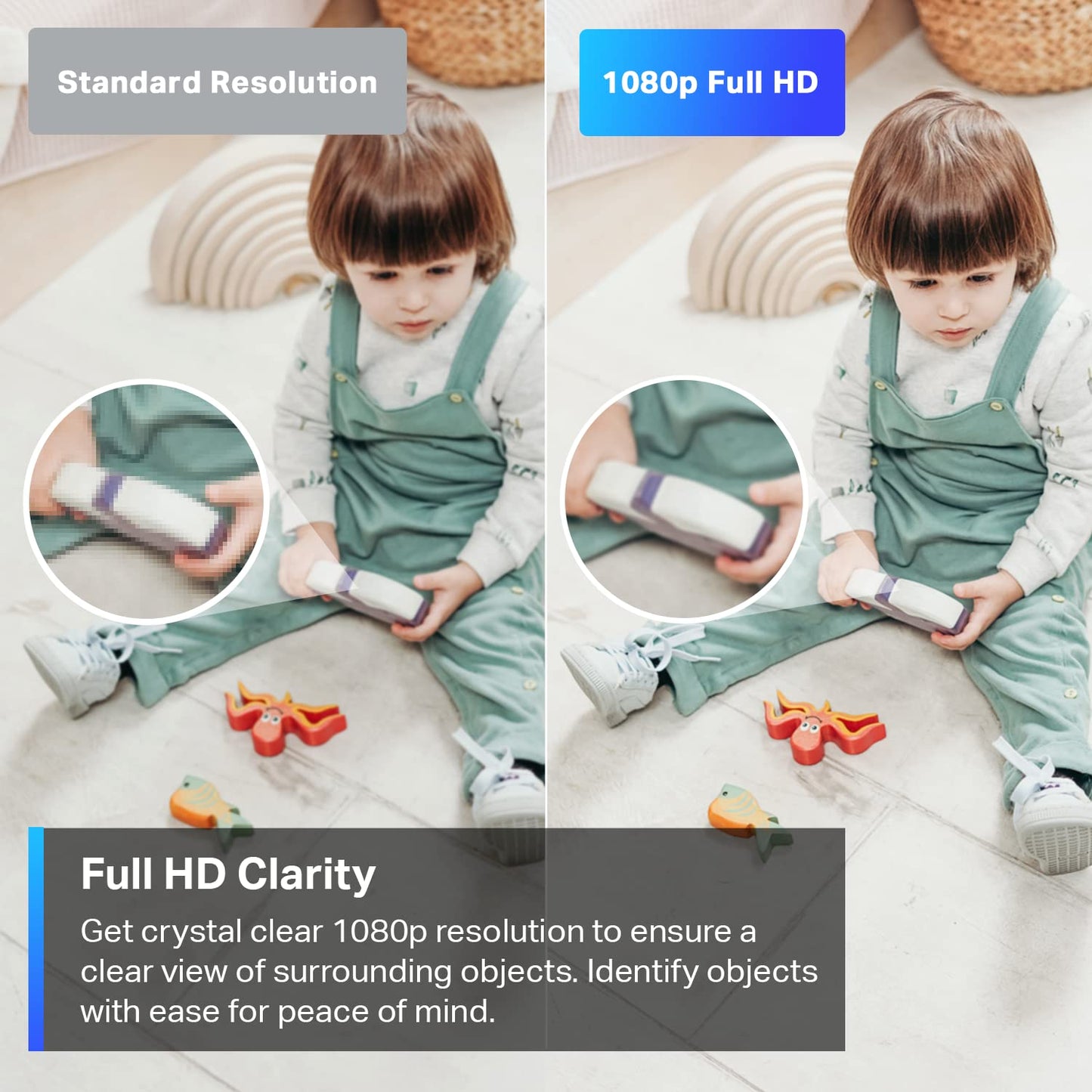 Tapo TP-Link Pan/Tilt Security Camera for Baby Monitor, Pet Camera w/Motion Detection, 1080P, 2-Way Audio, Night Vision, Cloud & SD Card Storage, Works with Alexa & Google Home ( C200)