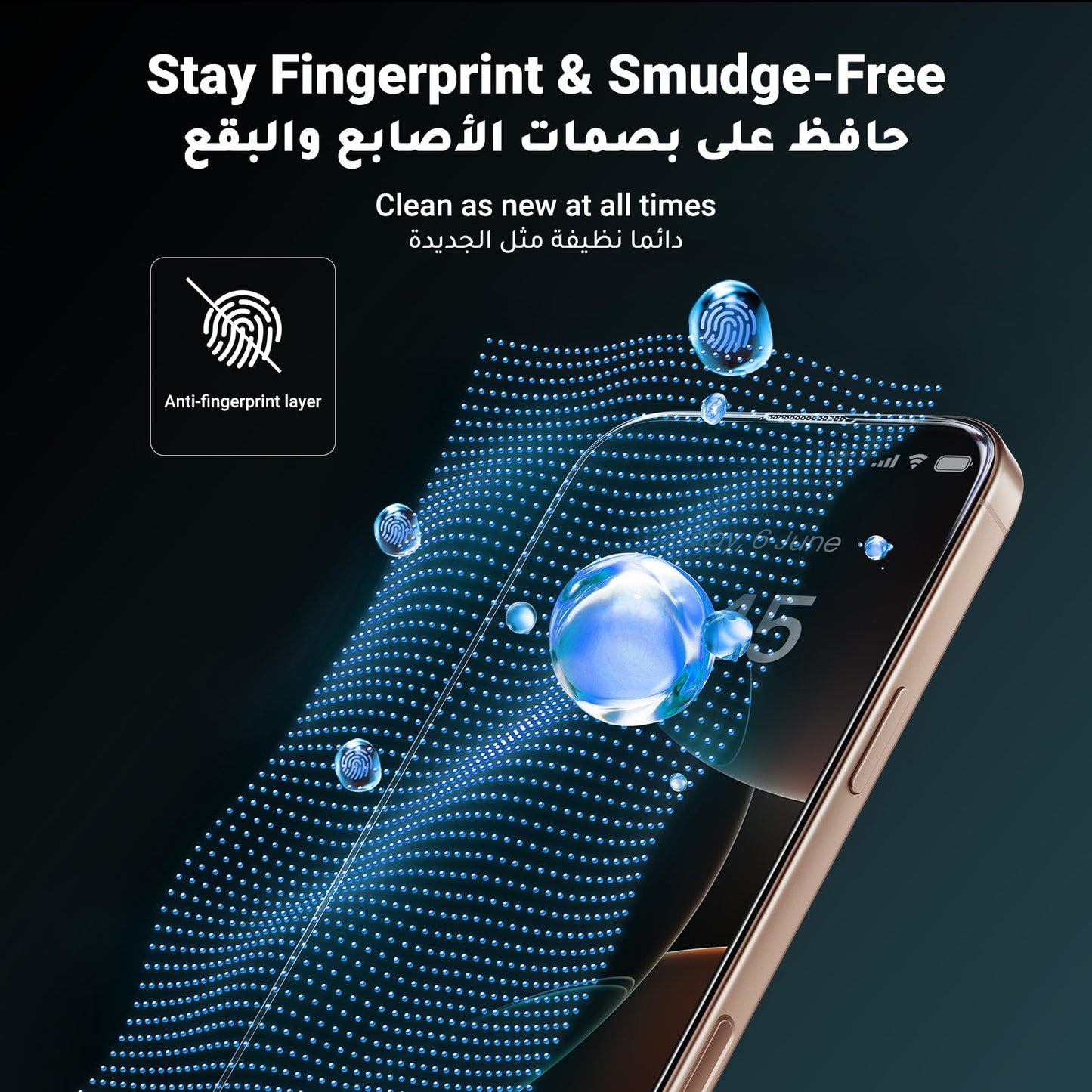 UGREEN iPhone 16 Pro Max Screen Protector 6.9''【Innovative Auto Installation】【9H+ Unbreakable Protection】1:1 Full Coverage Tempered Glass Screen Protector Case Friendly HD Clear Phone Screen (2 Pack)